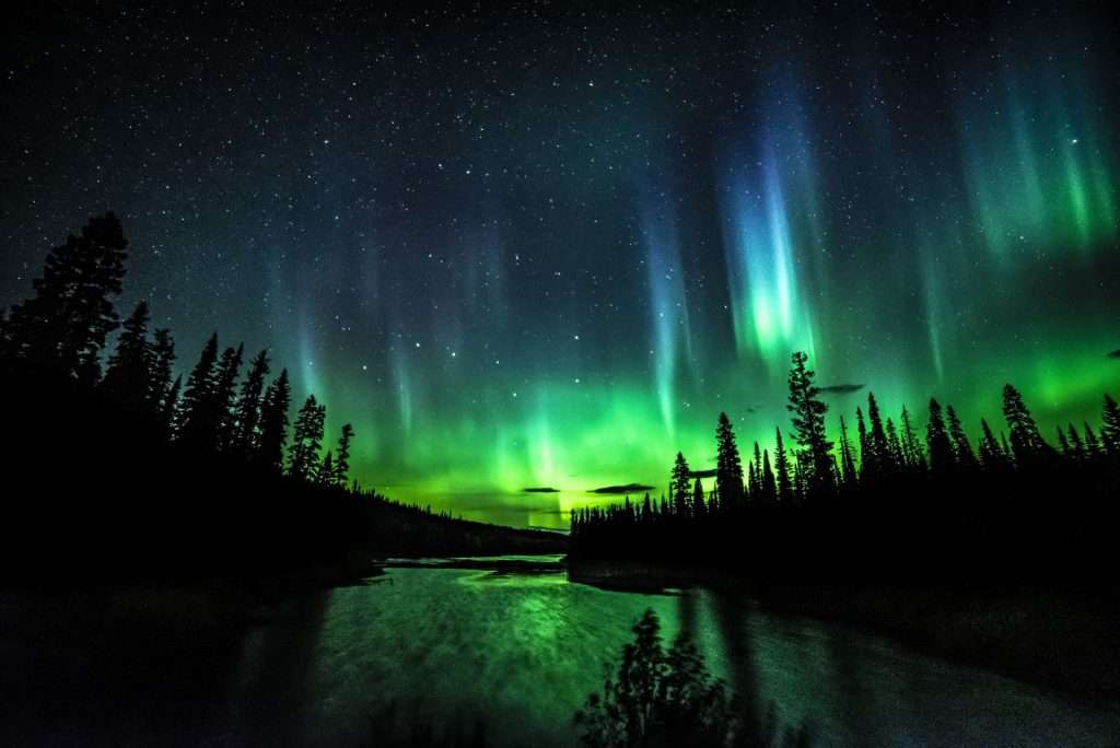 northern lights at night